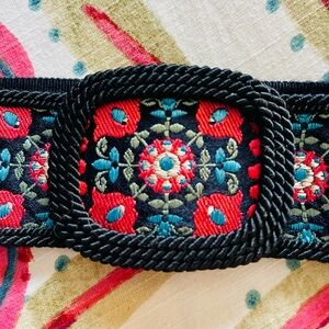 Austrian Adjustable Embroidered Belt